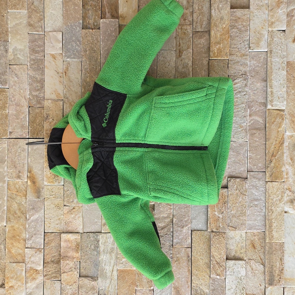 Columbia Kids Green and Black Fleece Hoodie